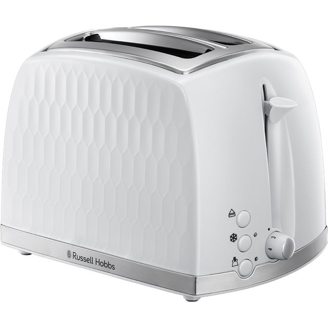 Russell Hobbs Honeycomb 26060 2 Slice Toaster - White