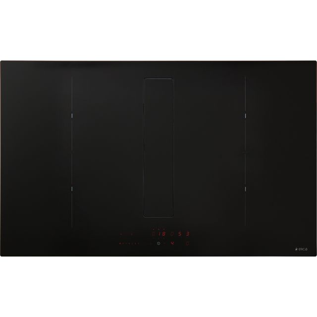 Elica NIKOLATESLA FIT XL BL/A/83 83cm Venting Induction Hob - Black Glass - For Ducted/Recirculating Ventilation