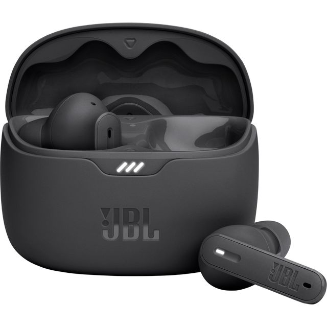 JBL Tune Beam Earphones, Bluetooth and Wireless, Water Resistant and Noise Cancelling with up to 48 Hours Battery Life, in Black