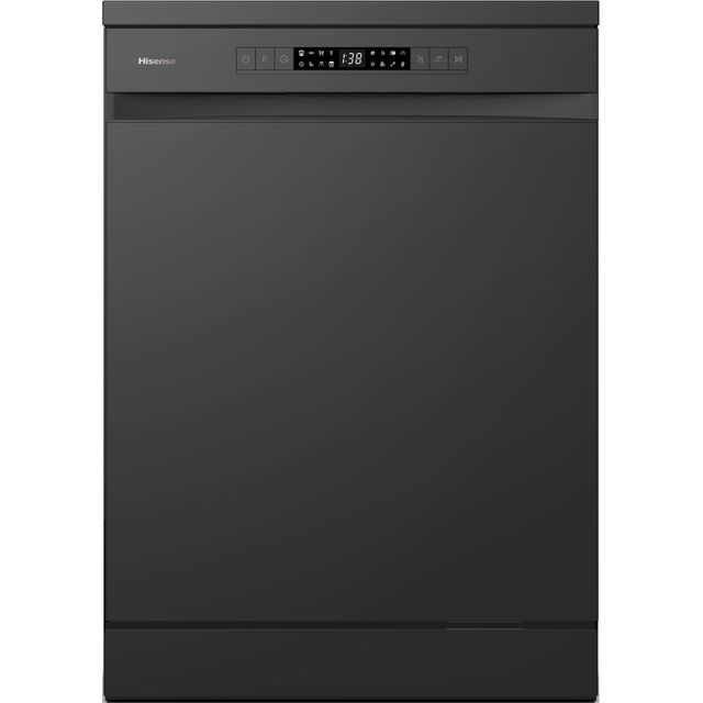 Hisense HS622E90BUK Standard Dishwasher - Black - HS622E90BUK_BK - 1