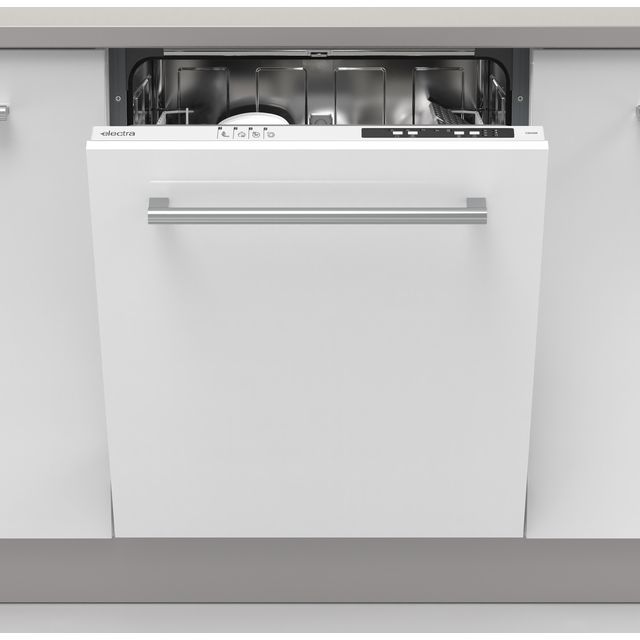 Electra C6012IE Fully Integrated Standard Dishwasher - White Control Panel with Fixed Door Fixing Kit - E Rated