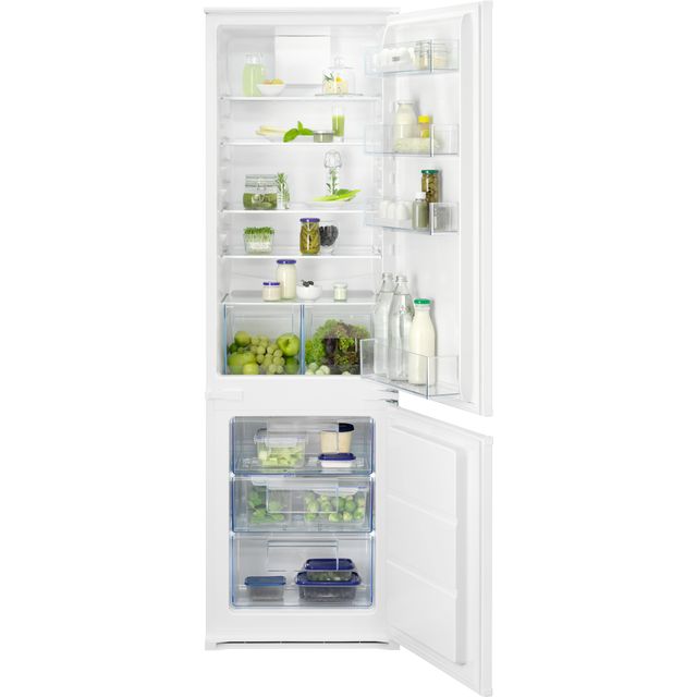 Zanussi ZNNN18ES3 Integrated 70/30 Frost Free Fridge Freezer with Sliding Door Fixing Kit - White - E Rated