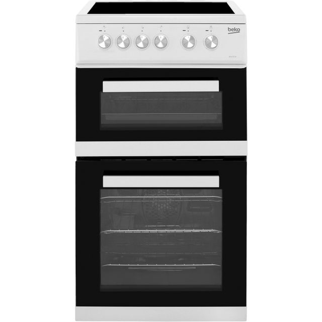 Beko KDVC563AW 50cm Electric Cooker with Ceramic Hob - White - A/A Rated