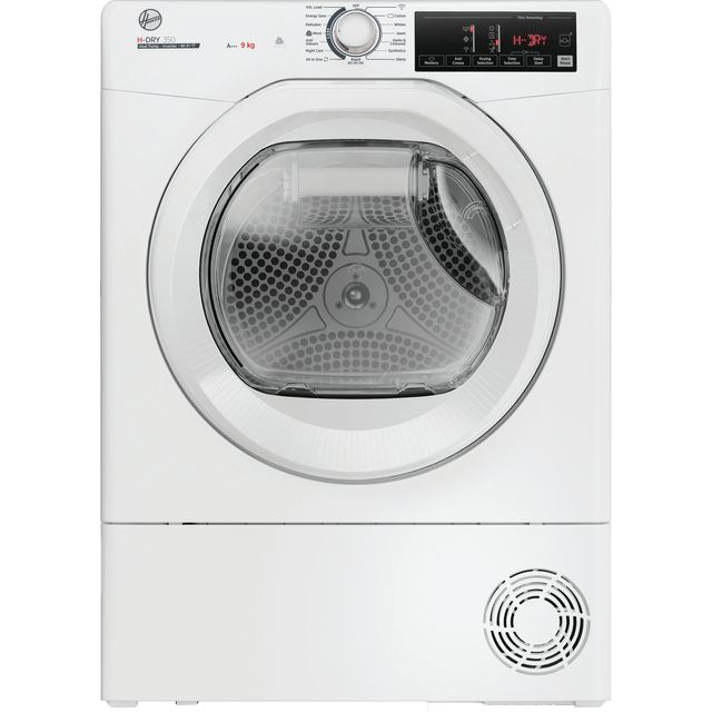 Hoover H-DRY 350 HRE H9A3TE-80/N Wifi Connected 9Kg Heat Pump Tumble Dryer - White - A+++ Rated