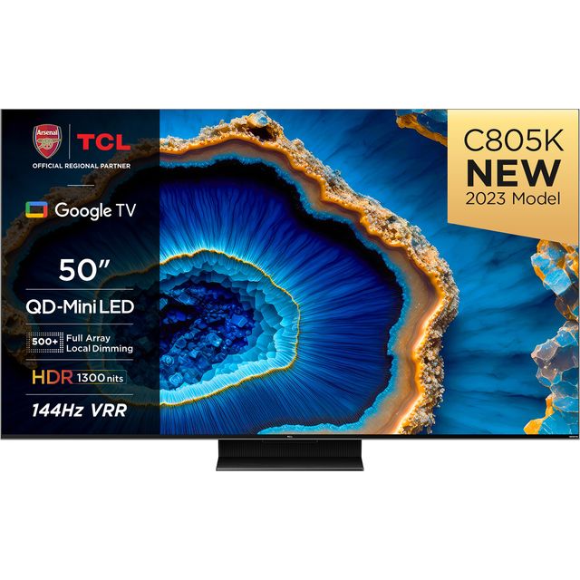 TCL C805K 50" 4K Ultra HD MiniLED Smart Google TV - 50C805K