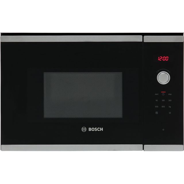 Bosch Series 4 BFL523MS0B Built In Compact Microwave - Stainless Steel - BFL523MS0B_SS - 1