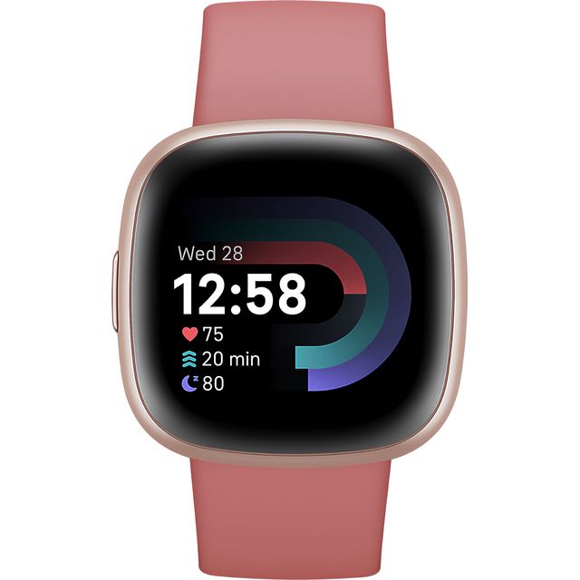 Fitbit Versa 4 Smart Watch - Pink Sand/Copper Rose