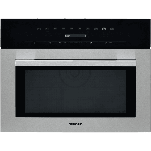 Miele M7140TC Built In 45cm Tall Microwave - Clean Steel