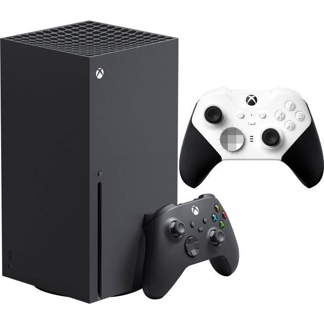 Xbox Series X 1TB with Extra Core White Elite Wireless Series 2 Controller - Black