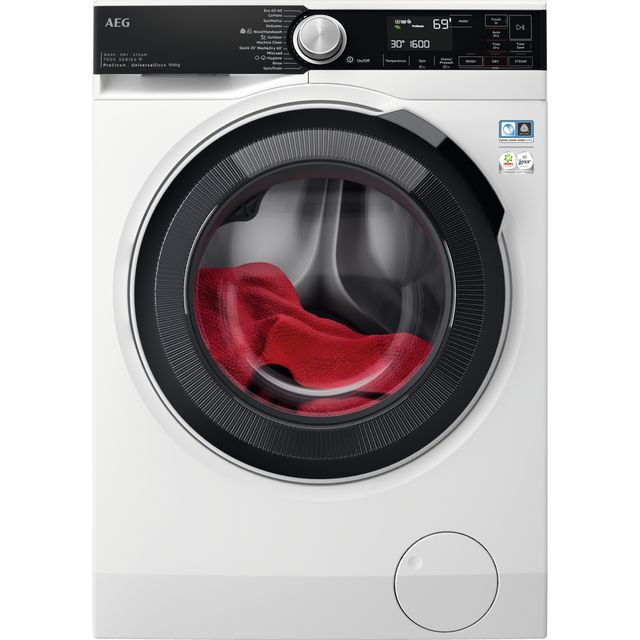 AEG ProSteam Technology LWR7596O5U 9Kg / 6Kg Washer Dryer with 1400 rpm - White - D Rated