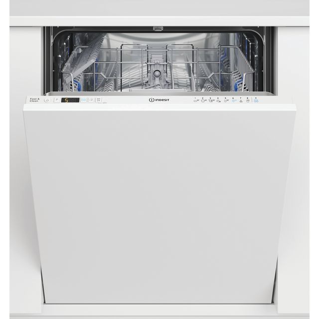 Indesit D2IHD526UK Fully Integrated Standard Dishwasher – White Control Panel – E Rated