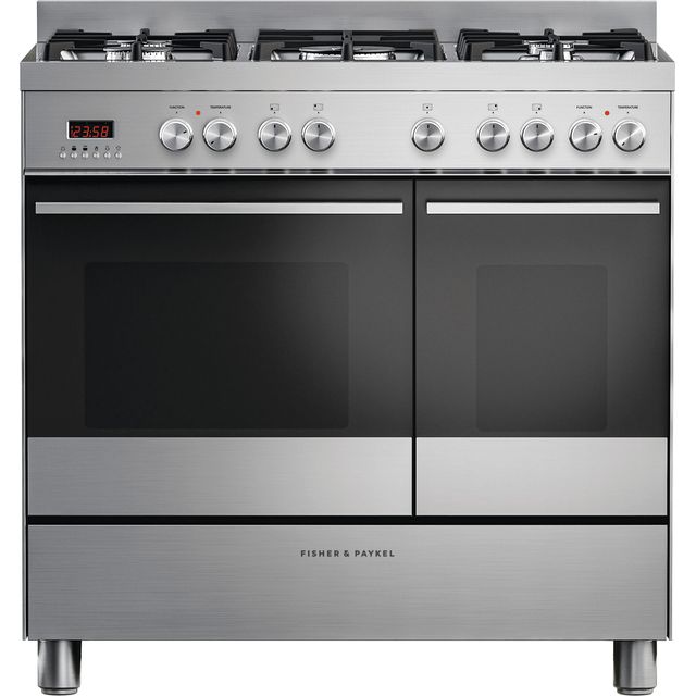 Fisher & Paykel Designer OR90L7DBGFX1 90cm Dual Fuel Range Cooker – Stainless Steel – B/B Rated