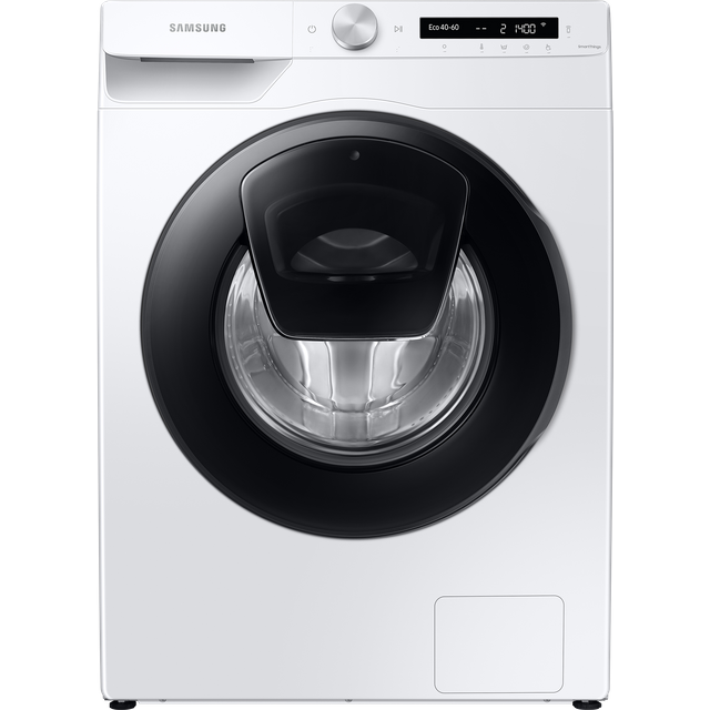 Samsung Series 5+ AddWash ecobubble WW90T554DAW 9kg WiFi Connected Washing Machine with 1400 rpm - White - A Rated