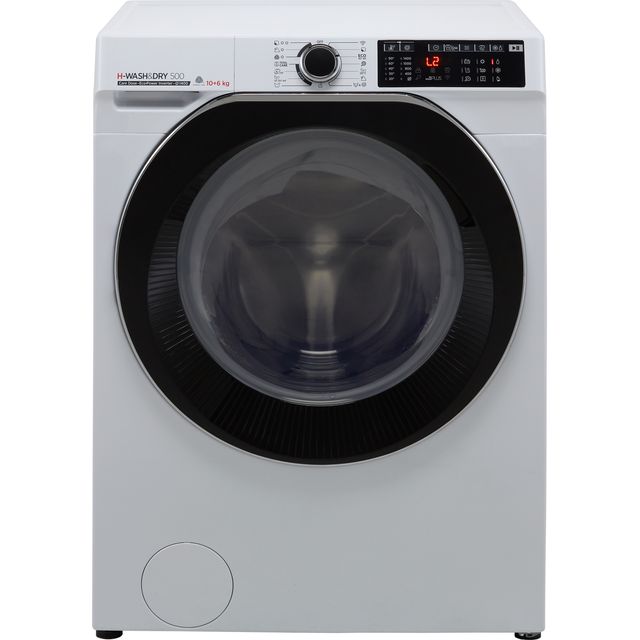 Hoover H-WASH 500 HDD4106AMBC Wifi Connected 10Kg / 6Kg Washer Dryer with 1400 rpm - White - D Rated