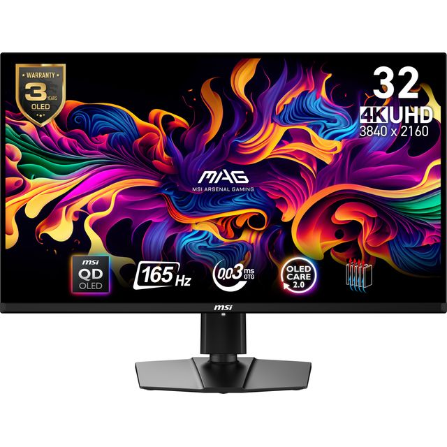 MSI MAG 321UP QD-OLED 31.5 4K Ultra HD OLED Gaming Monitor - Black