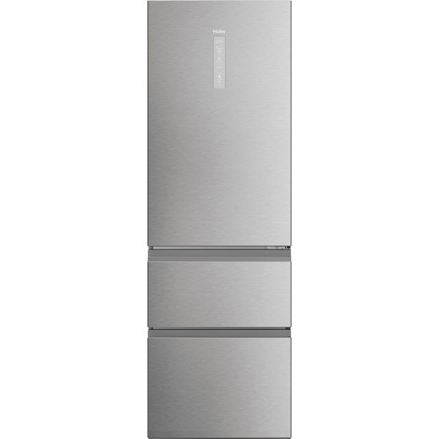 Haier 3D 60 Series 5 HTW5618ENMG Wifi Connected 60/40 No Frost Fridge Freezer - Stainless Steel - E Rated