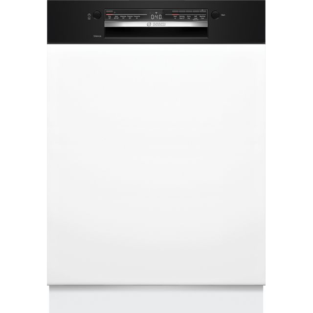 Bosch Series 2 SMI2HTB02G Semi Integrated Standard Dishwasher - Black Control Panel with Fixed Door Fixing Kit - D Rated