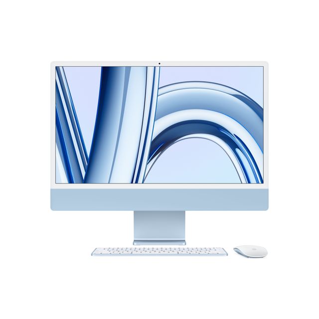 Apple iMac 24, M3, 8-Core GPU, 256 GB - 2023 - Blue