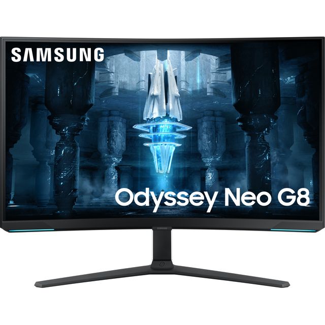 Samsung Odyssey 32 4K Ultra HD 240Hz Curved Gaming Monitor with AMD FreeSync - White