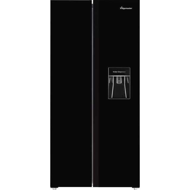 Fridgemaster MS83430DEB Non-Plumbed Total No Frost American Fridge Freezer - Black - E Rated