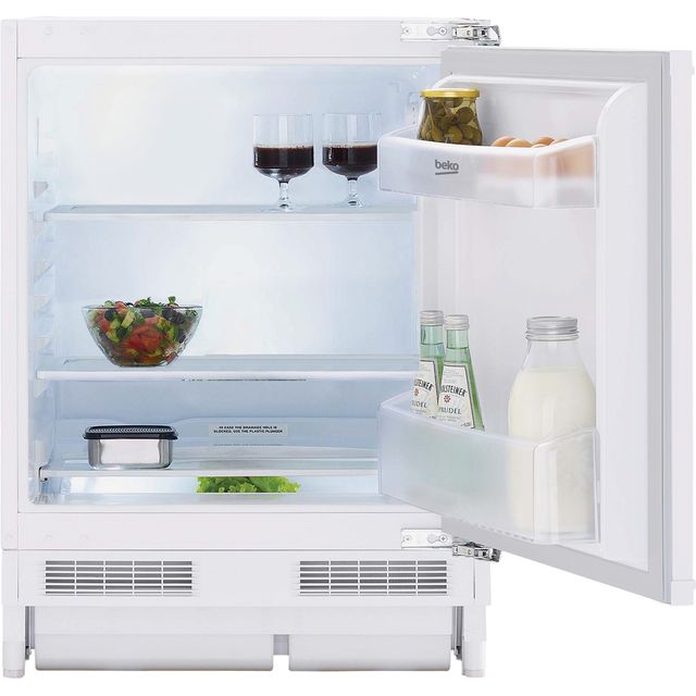 Beko BLS4682 Integrated Under Counter Fridge - White - E Rated
