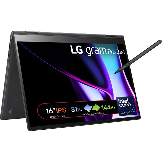 LG gram Pro 16" Laptop - Intel® Core™ Ultra 7, 1TB SSD, 16 GB RAM - Black