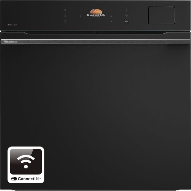 Hisense BAS6PH8BUKWF Wifi Connected Built In Electric Single Oven with Pyrolytic Cleaning - Black - A+ Rated