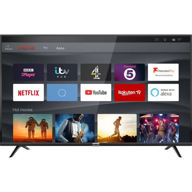 TCL 55DP628 55" Smart 4K Ultra HD TV with HDR10 and Freeview Play
