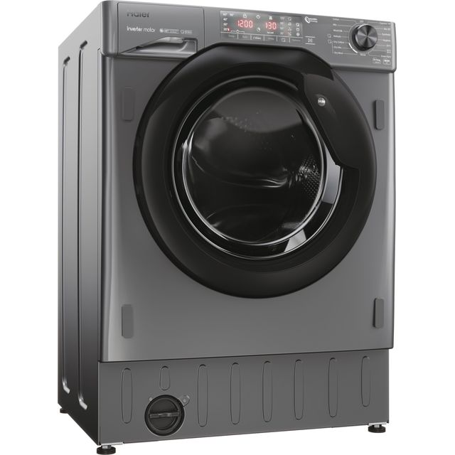 Haier Series 4 HWDQ90B416FWBRUK Integrated 9Kg / 5Kg Washer Dryer with 1600 rpm - Graphite - D Rated