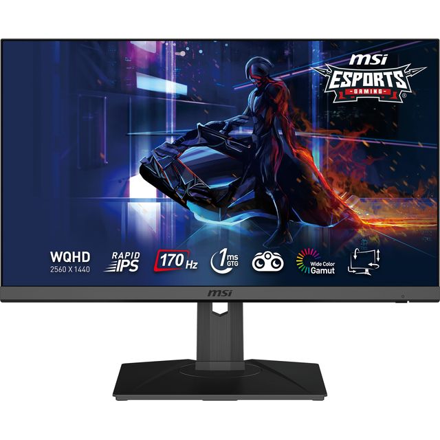 MSI G272QPF 27 Wide Quad HD 170Hz Gaming Monitor with NVidia G-Sync and G-Sync Certified - Black