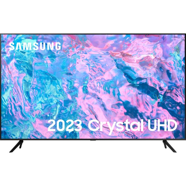 Samsung 75 Inch CU7100 UHD HDR Smart TV (2023) - 4K Crystal Processor, Adaptive Sound Audio, PurColour, Built In Gaming TV Hub, Smart TV Streaming & Video Call Apps And Image Contrast Enhancer