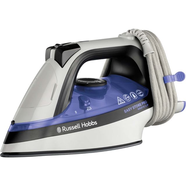 Russell Hobbs Easy Store Pro Iron in White / Blue