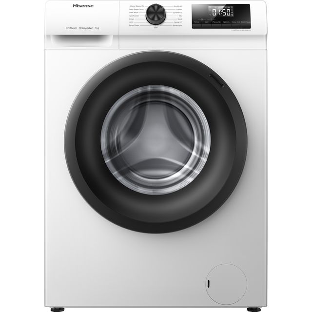 Hisense 1 Series WFQP7012EVM 7kg Washing Machine with 1200 rpm - White - C Rated