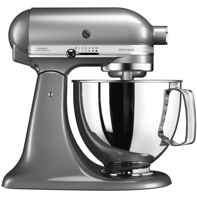 KitchenAid Artisan 5KSM175PSBCU Stand Mixer with 4.8 Litre Bowl - Contour Silver