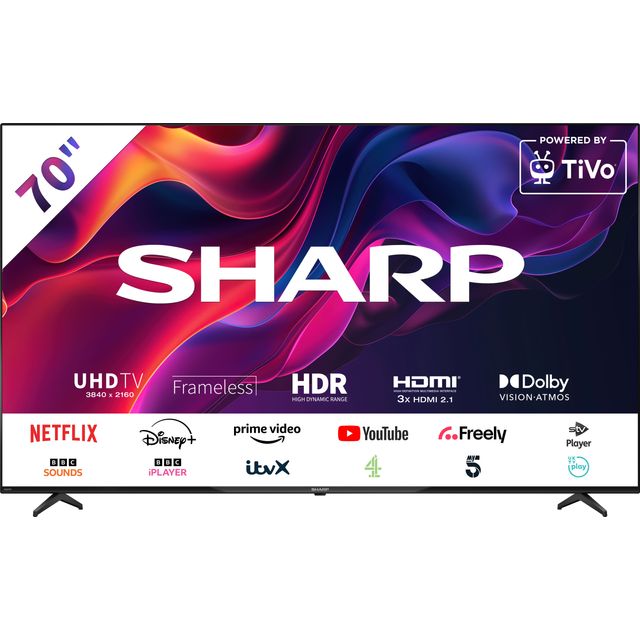 Sharp Roku Smart TV 70" 4K Ultra HD Smart TV [2024] - 4T-C70GK4245KB