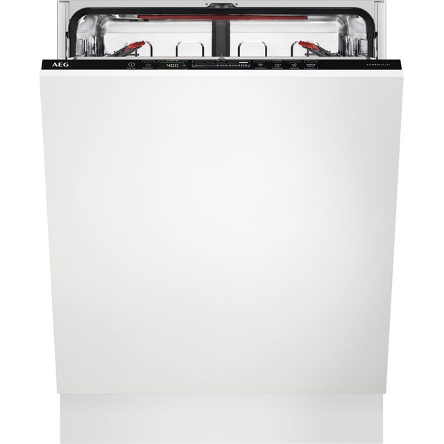 AEG FSS82827P Fully Integrated Standard Dishwasher - White Control Panel with Sliding Door Fixing Kit - E Rated