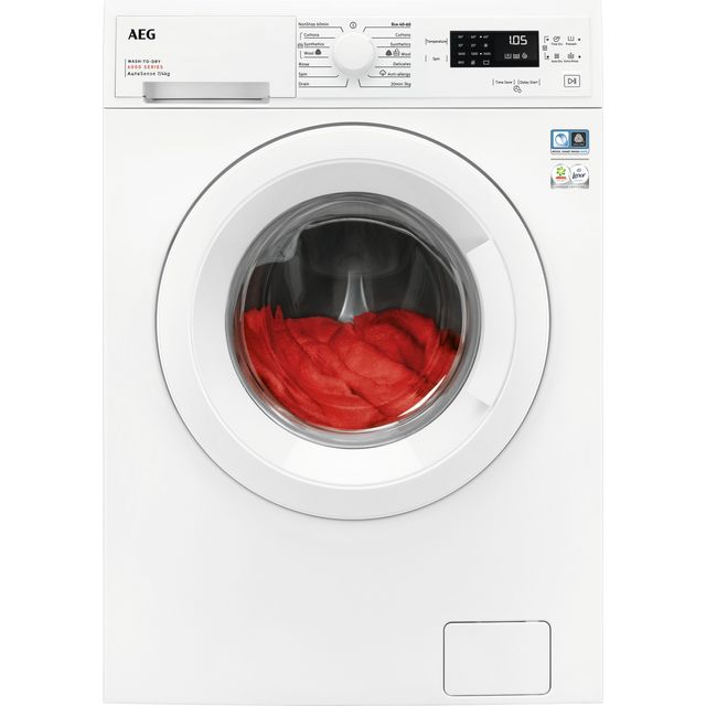 AEG 6000 AutoSense LWX60746B 7Kg / 4Kg Washer Dryer with 1600 rpm - White - D Rated [Wash&Dry], B Rated [Wash Only]