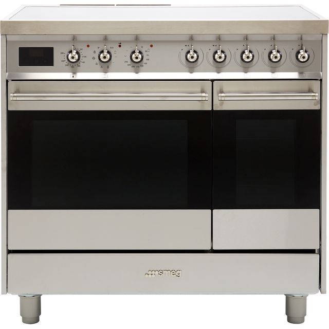 Smeg Classic C92IPX9 90cm Electric Range Cooker with Induction Hob - Stainless Steel - A/A Rated