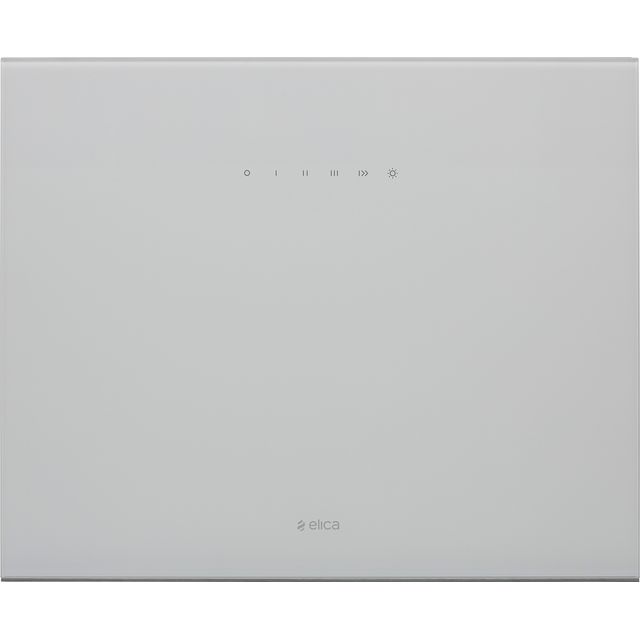 Elica PLAT-WH-55 55 cm Chimney Cooker Hood - White Glass - PLAT-WH-55_WH - 1