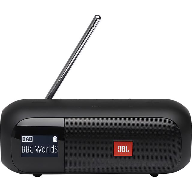 JBL Tuner 2 Portable Radio - Bluetooth speaker with DAB and FM radio, 12 hours of wireless music & Amazon Basics USB-C to USB-A 2.0 Fast Charger Cable, 480Mbps Speed, USB-IF Certified