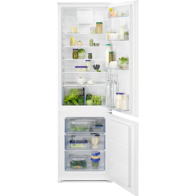 Zanussi Series 40 ZNFN18ES3 Integrated 70/30 Fridge Freezer with Sliding Door Fixing Kit - White - E Rated - ZNFN18ES3_WH - 1