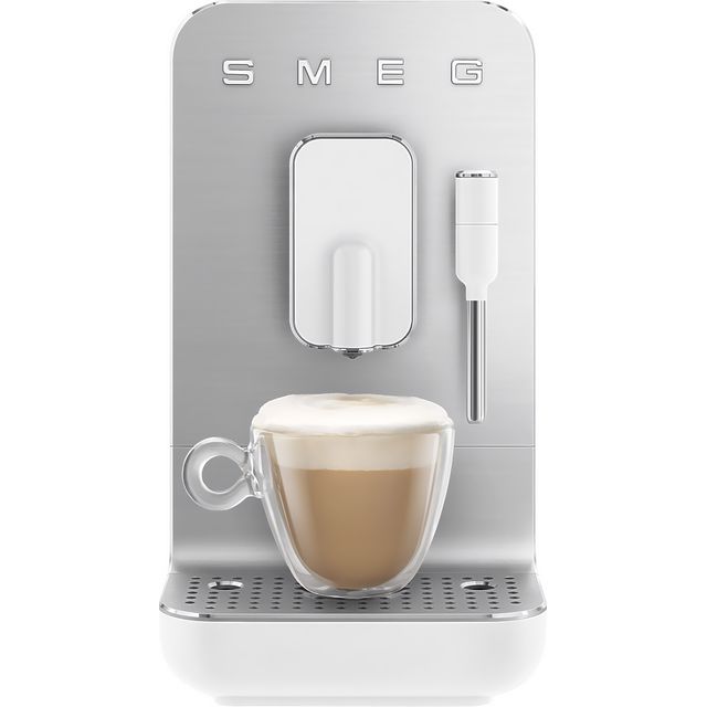 Smeg 50's Style BCC12WHMUK Espresso Coffee Machine - Matte White