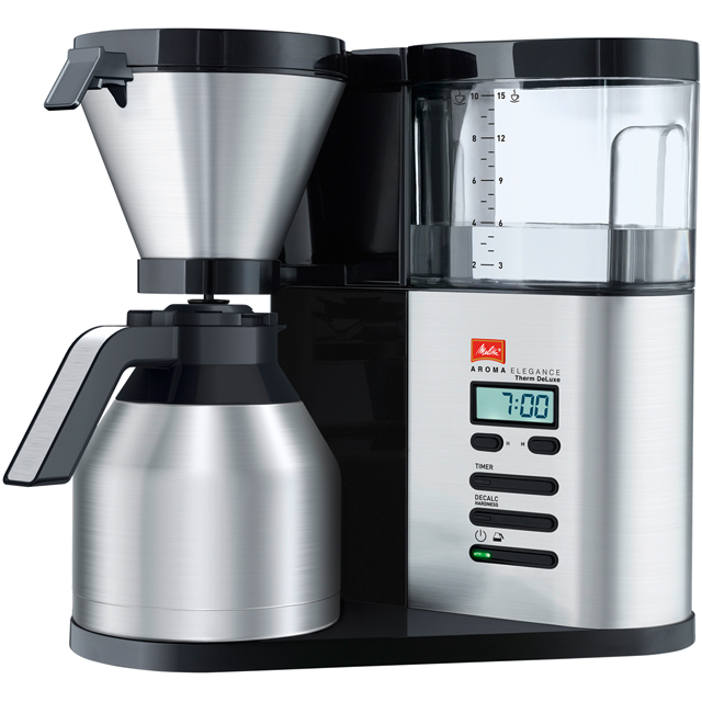 Melitta AromaElegance® Therm Deluxe 6759688 Filter Coffee Machine with Timer - Stainless Steel