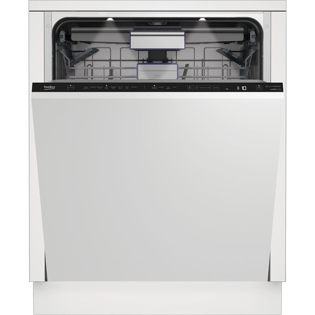 Beko BDIN38560CF Fully Integrated Standard Dishwasher - Black Control Panel with Fixed Door Fixing Kit - A Rated