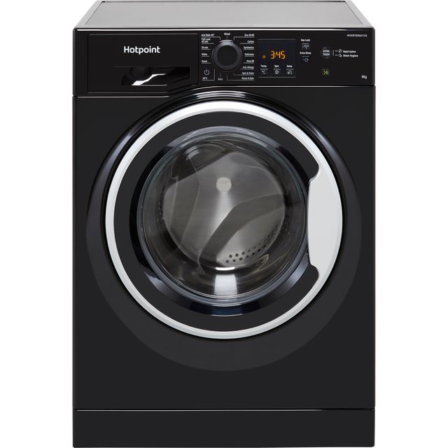Hotpoint NSWM965CBSUKN 9kg Washing Machine with 1600 rpm – Black – B Rated