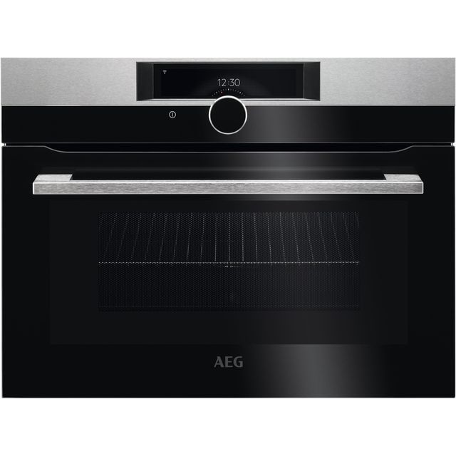 AEG CombiQuick KMK968000M Built In Compact Electric Single Oven - Stainless Steel