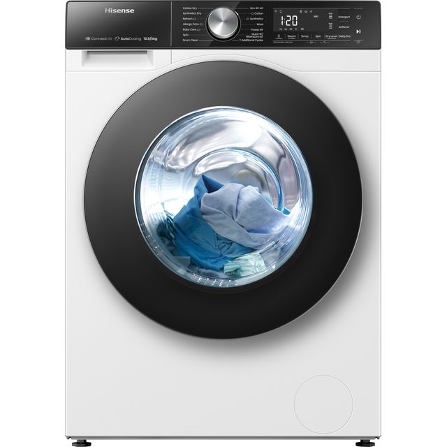 Hisense 5S Series WD5S1045BW Wifi Connected 10Kg / 6Kg Washer Dryer with 1400 rpm - White - D Rated