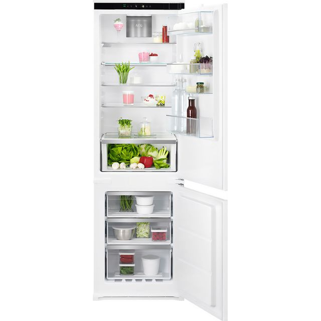 AEG NSC7G181DS Integrated 60/40 Frost Free Fridge Freezer with Sliding Door Fixing Kit - White - D Rated