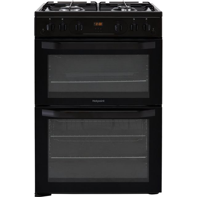Hotpoint HDM67G0CMB/UK 60cm Freestanding Gas Cooker - Black - A+/A+ Rated