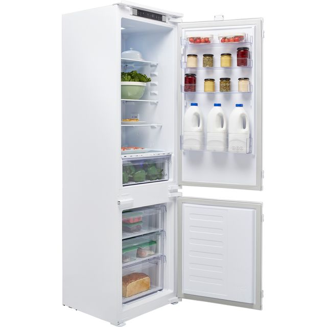 Beko HarvestFresh BCND4VE73 Integrated 70/30 No Frost Fridge Freezer with Sliding Door Fixing Kit - White - E Rated